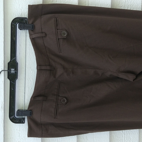 NINE WEST BROWN SLOUCHY CYNDI DRESS SLACKS - Picture 6 of 9